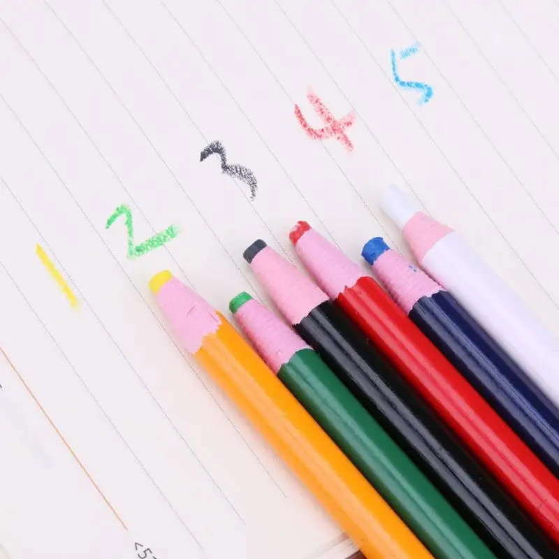 12pcs/set Wax Crayons Pencil Drawing Coloring for Glass Wood Porcelain