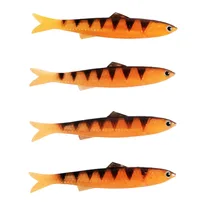 4 шт. SF Мягкая Моделирование приманки Рыбалка приманки гибкие встроенный Алюминий Фольга форели