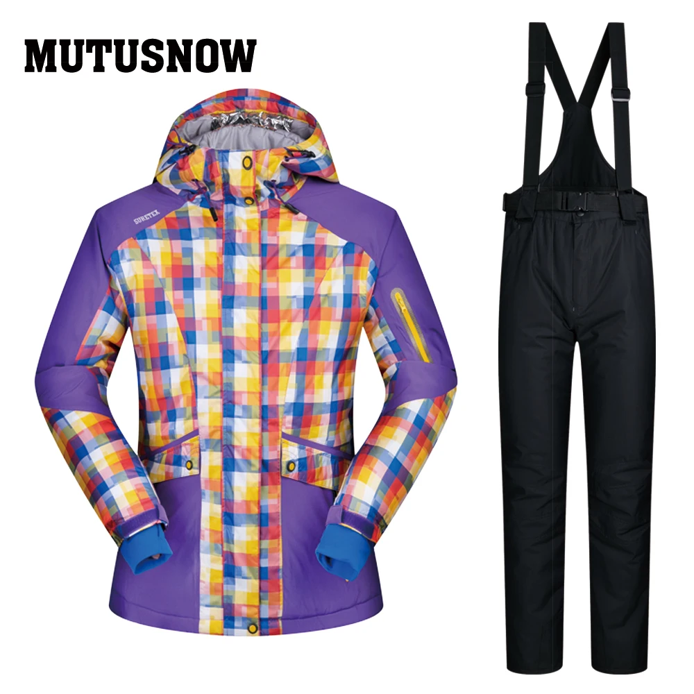 Ski Suit Women's Brands Winter Outdoor Jacket And Pants High Quality Windproof Waterproof Breathable Snowboard Jacket Women Ski Ski Suit Women's Brands Winter Outdoor Jacket And Pants High Quality Windproof Waterproof Breathable Snowboard Jacket Women Ski