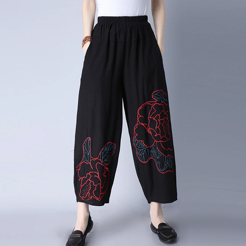 Goede 2018 Lente En Zomer Nieuwe Nationale Wind, Katoen, Linnen, Haren Broek, Retro Chinese Stijl, losse Broek, Negen Broek, Knickers
