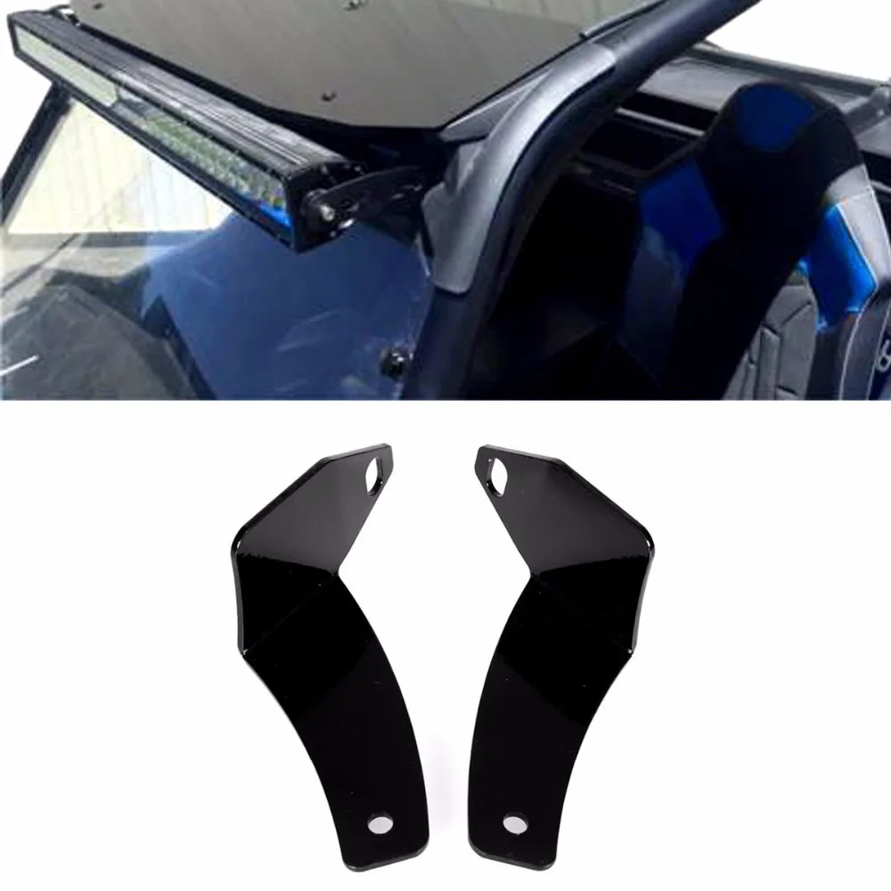 1Pair Forward Mount LED Light Bar Bracket For POLARIS 16 RZR 900 RZR S