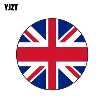 

YJZT 12CM*12CM Funny Uk United Kingdom Map Flag Window Car Sticker Body Decal 6-1280