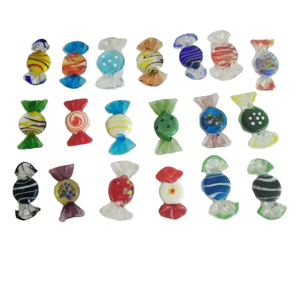 Adeeing 20pcs Vintage Murano Glass Sweets Candy Wedding Xmas Party Home Decorations Gift