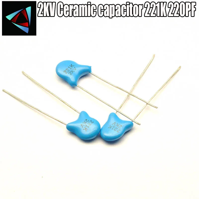 

221K 220PF 2KV 70pcs High voltage Ceramic Capacitor Assorted kit Assortment Set 221M 2KV 2000V