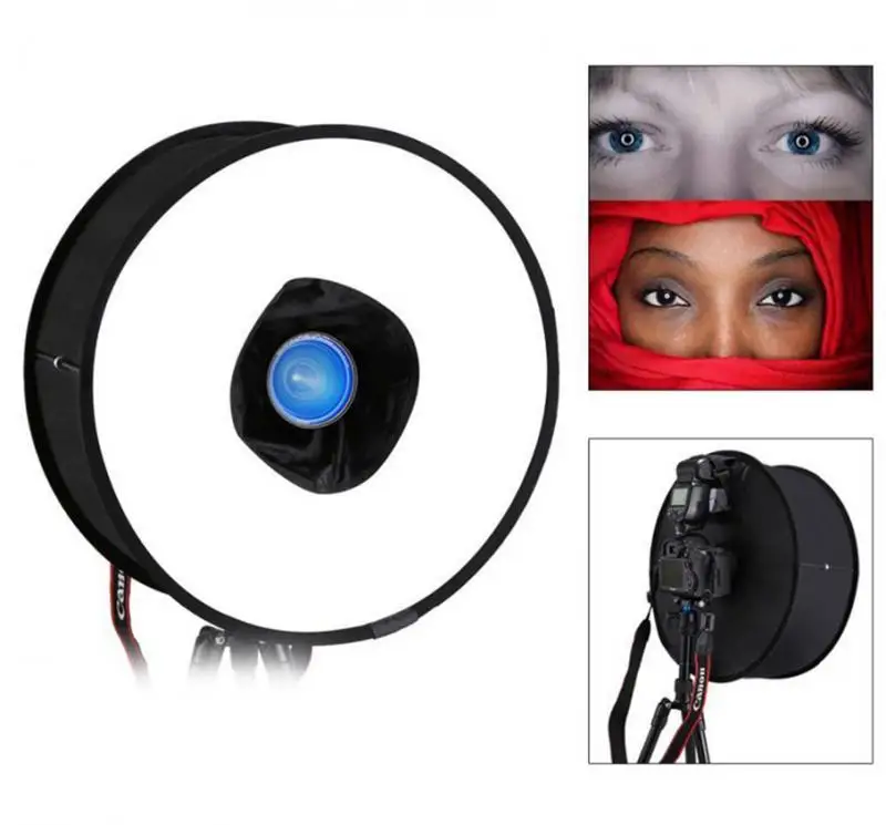 

NEW ARRIVE Flash Diffuser Foldable Speedlight Annular Photography Universal Softbox 45CM
