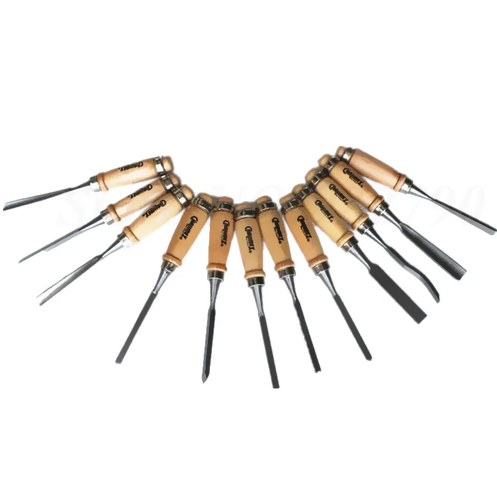 Pack Of 12 Wood Chisel Carving Chisels Woodworking Wood Working Tools