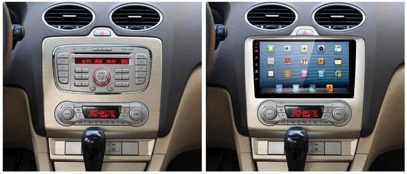 Sale 9inch Android8.0 Radio for Ford Focus Multimedia Player 2006-2017 2din GPS Navigation DVD Player Manual air conditioner 2