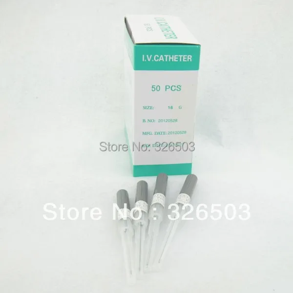 Box Of 50PCS 16G Gauge Steel Catheter Piercing Needles Supply CNE-16G Box Of 50PCS 16G Gauge Steel Catheter Piercing Needles Supply CNE-16G