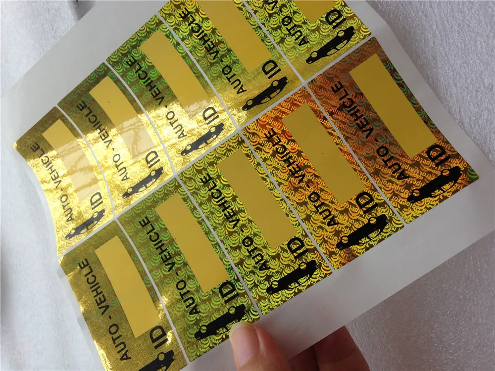 

20000pcs Free shipping custom hologram 3D stickers automotive motorcycle security labels tamper evident tapes holographic seals