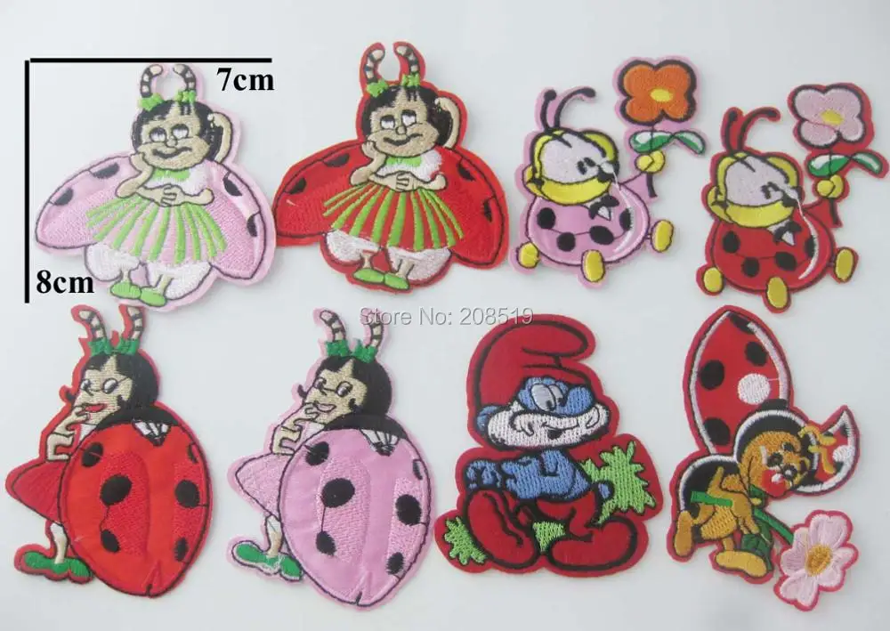 

AENNKO 10pcs iron on clothes patches animal shape children garment ornaments