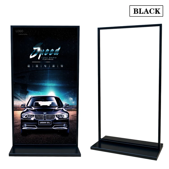 Linliangmuyu Modern Metal Floor Stand Type A3 Advertising Poster Display  Frame Banner Holder Stand Rack Two Sided In View Hb02 - Storage Holders &  Racks - AliExpress