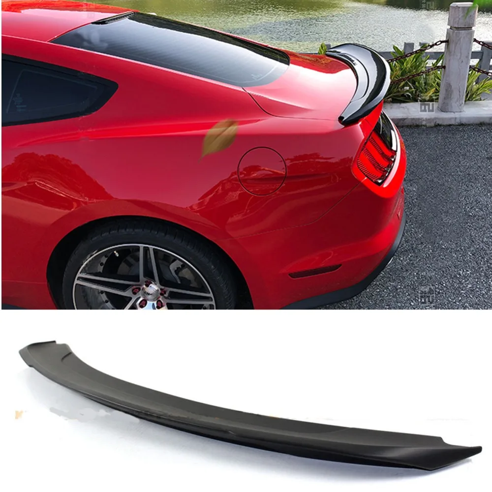 

abs painted black Rear Boot Trunk Wing Lip Spoiler Fit For Ford Mustang Coupe 2015 2016 2017 2018 2019 High Quality