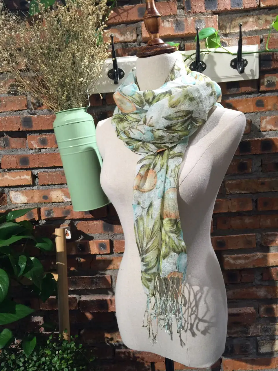 Цветочный льняной шарф женские летние шарфики женский шарф бренд пашмины шали обертывают хиджабы головной шарф 180x55 см LL06
