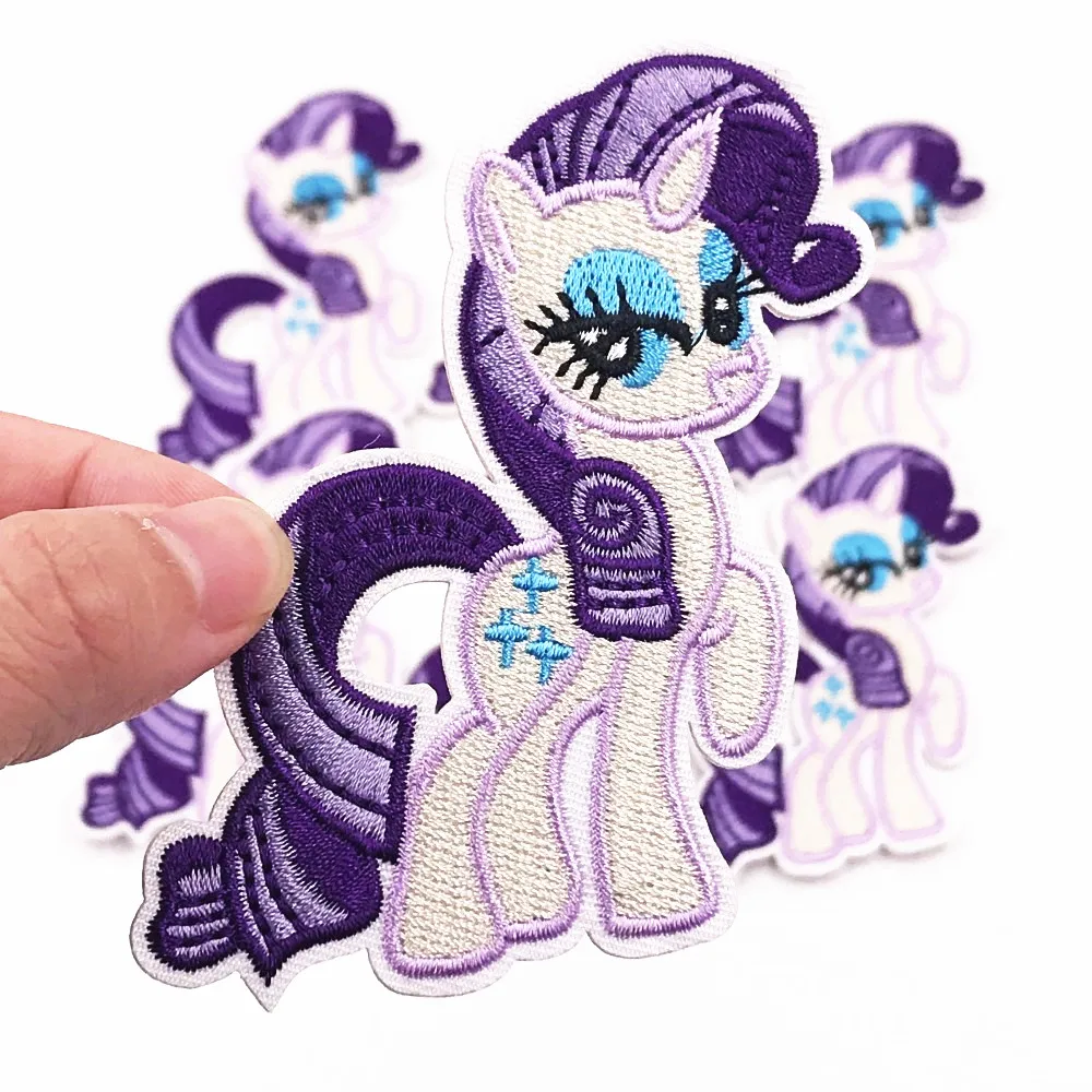 Оптовая продажа 10 шт. вышитые значки My little poni Horse Мультяшные нашивки для шитья