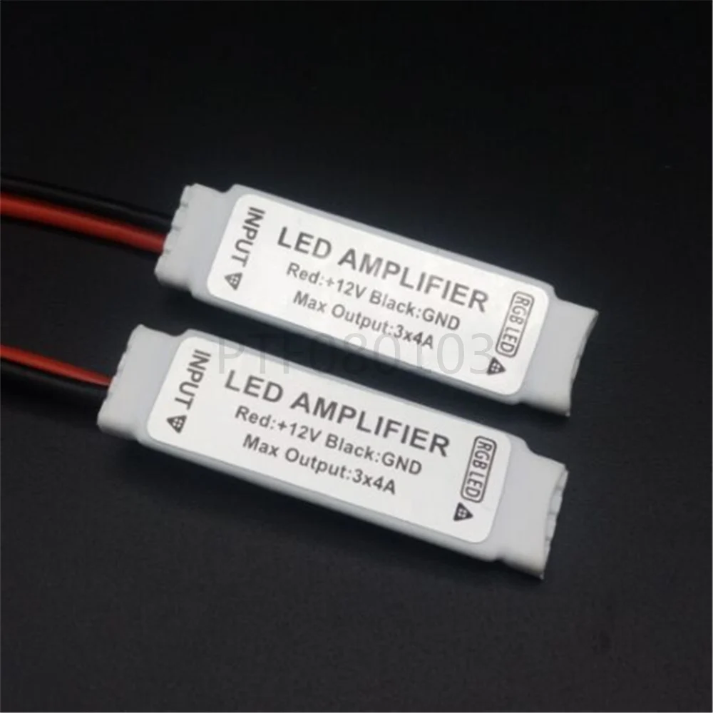 DC12V мини RGB LED Усилители домашние контроллер общий анод 3 канала для SMD 3528 5050 Светодиодные полосы Освещение 10 шт