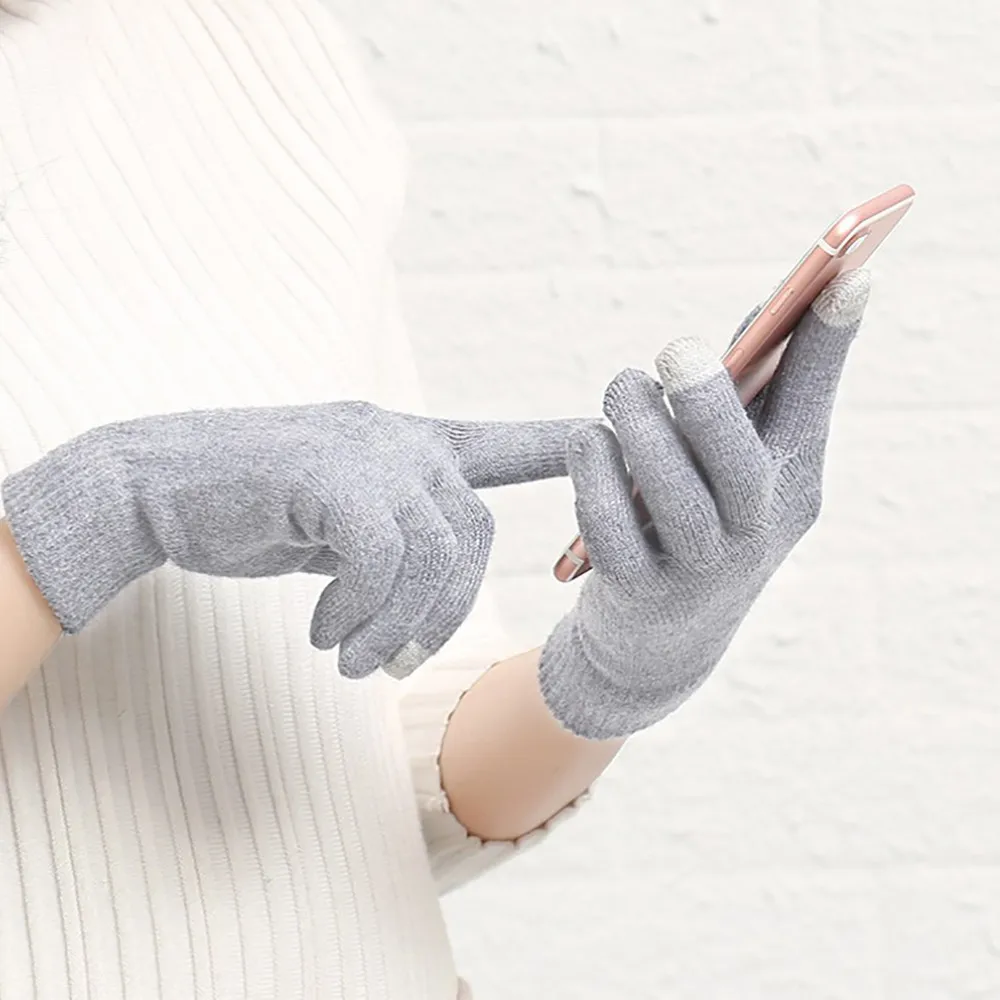Pabrik Saled Musim Dingin Sarung Tangan Wanita untuk Ponsel Sentuh Jari Penuh Sarung Tangan Mitten Dgants Hiver Femme Wanten Dames Harga Terendah Pabrik internasional