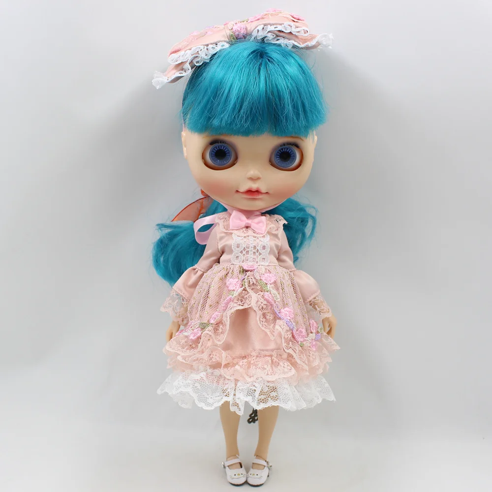 ICY Blyth doll розовое платье принцессы с повязкой на голову и элегантные наряды для 1/6 размера