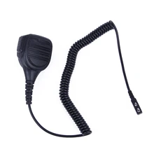 Baofeng 2 Pin PTT непромокаемые тангента с наплечным креплением Mic для 2 способ радио портативной рации Baofeng UV-5R BF-888S Kenwood TYT Radioddity