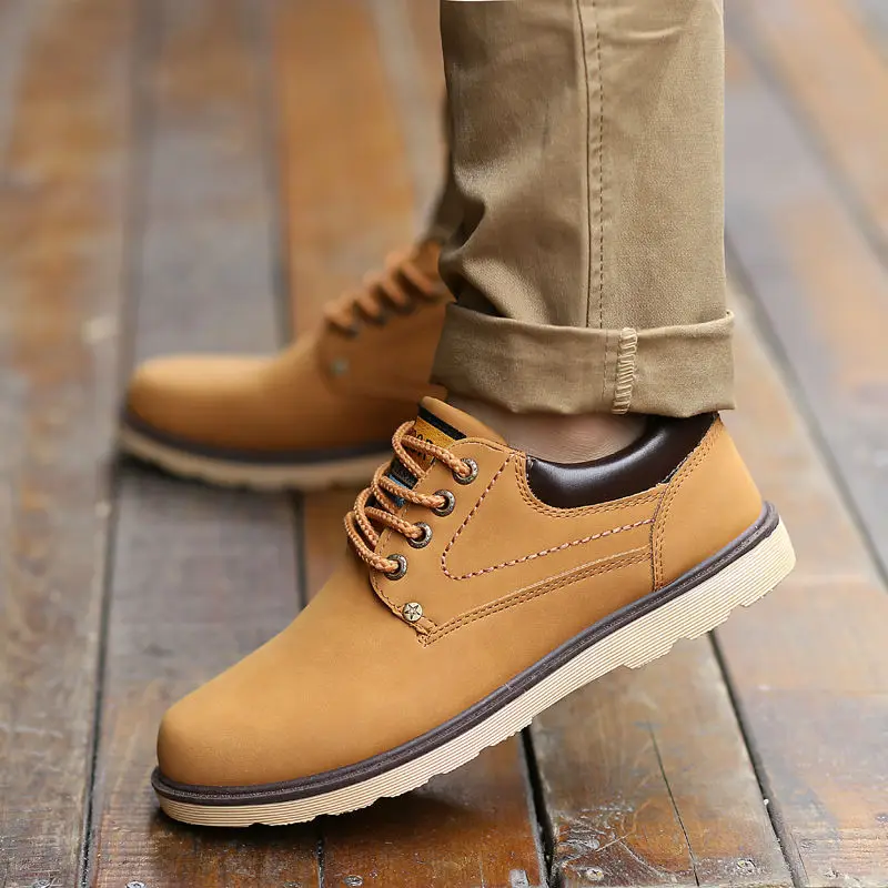 Hot 2017 Spring Autumn font b Men b font Leather Casual font b Shoes b font
