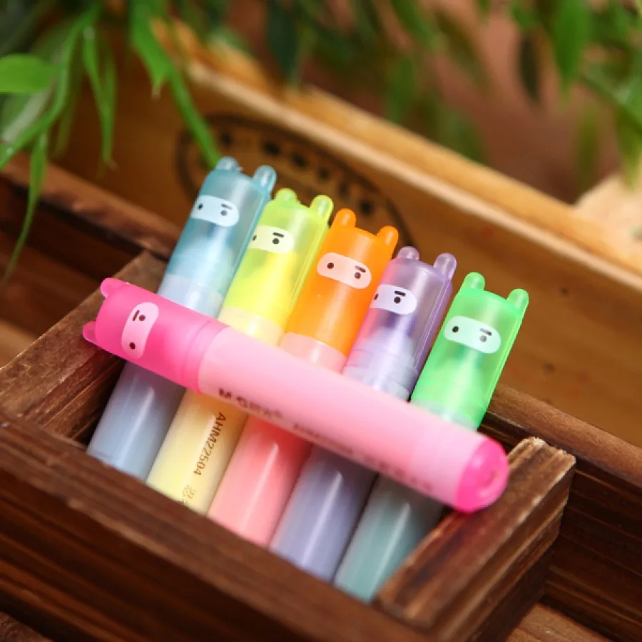 

Cute Mini Ninja Rabbit Cartoon Marker Pens Write Fluorescent Pen Students Writing Drawing Office School Supply B066