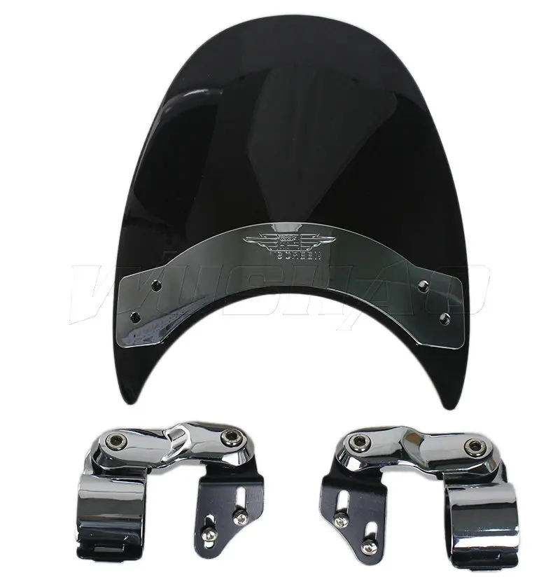 Motorcycle Windshield WindScreen For 1999 2007 Harley Softail Standard FXST Deuce FXSTD