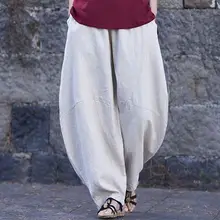 Летние и весенние женские хлопок и лен черный/красный/белый/синий Тай Чи шаровары ушу кунг-фу брюки дзен лежал медитации тайцзи Штаны