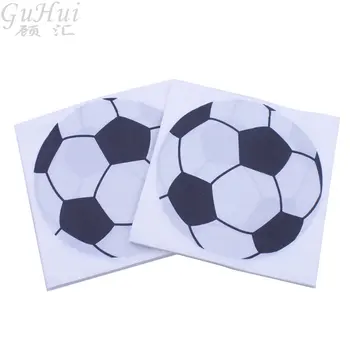 

100pcs New Black and White Football Paper Napkins Dinner Table Happy Birthday Party Supplies Soccer Theme Bar Club Decoration