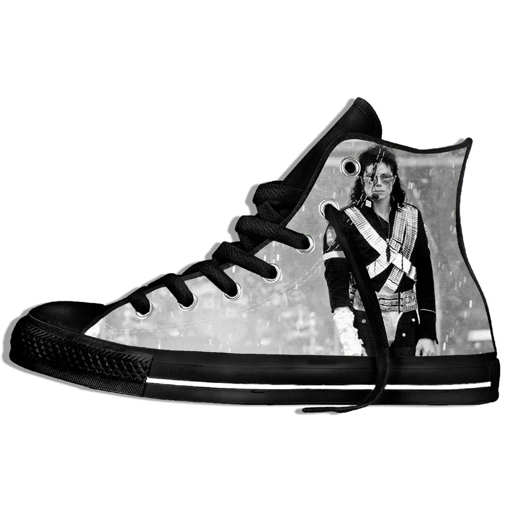 

New Arrival Popular Anime and Roll Michael Jackson Men/Women 3D Print Sneakers Harajuku Style Plimsolls Casual Shoes