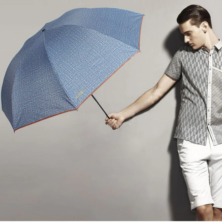 

Large UV Umbrella Manual Folding Wind Rain Men Sun Women Strong Umbrella Clear Windproof Parapluie Ladies Umbrellas Big40S198