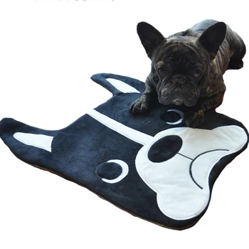 

1 pcs Cute cartoon bulldog floor mat doormat bathroom non-slip carpet pet blanket home bedroom simple wind