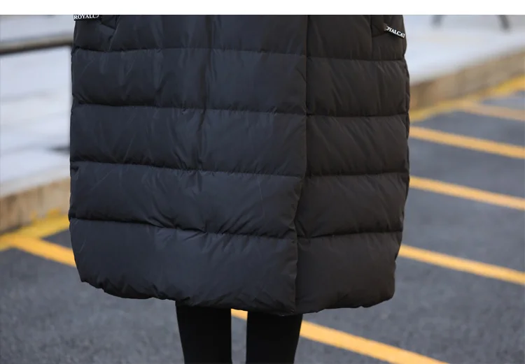 Oversize Winter Down Jacket Women with Gloves Long Korean Duck Down Coat Winter Puffy Jacket Casacas De Mujer 15799 KJ2742