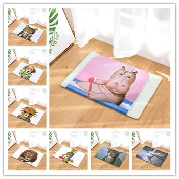 

Cartoon animal print new home decoration carpet has no sliding kitchen carpet for home living room floor mat 40x6050x80cm