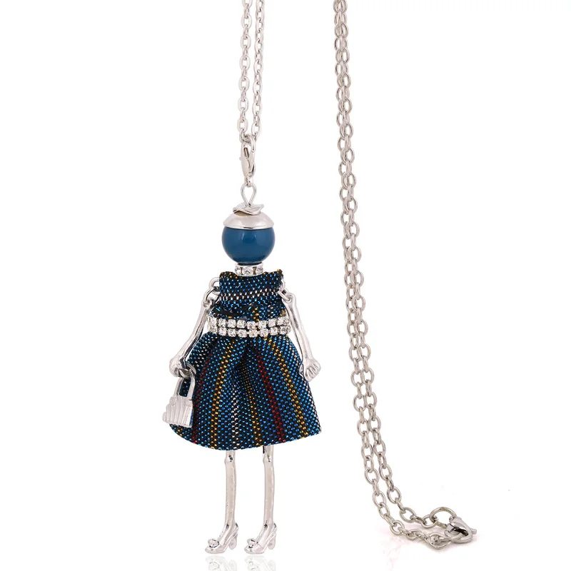 

2017 new long necklaces for women pendants chains charms female green big choker fashion jewelry gifts handmade lovely wholesale