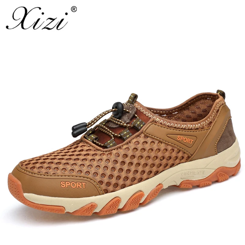

XIZI 2018 New Arrival Summer Breathable Soft Light Male Mesh Shoes For Men Adult Sneakers Walking Casual Comfortable Footwear