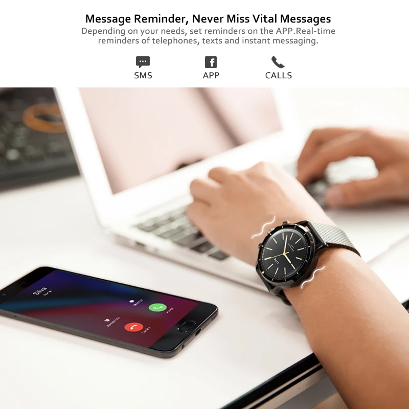 Zeblaze VIBE LITE 5 ATM (50 м) водонепроницаемые SOS умные часы мониторинг погоды для IOS Android