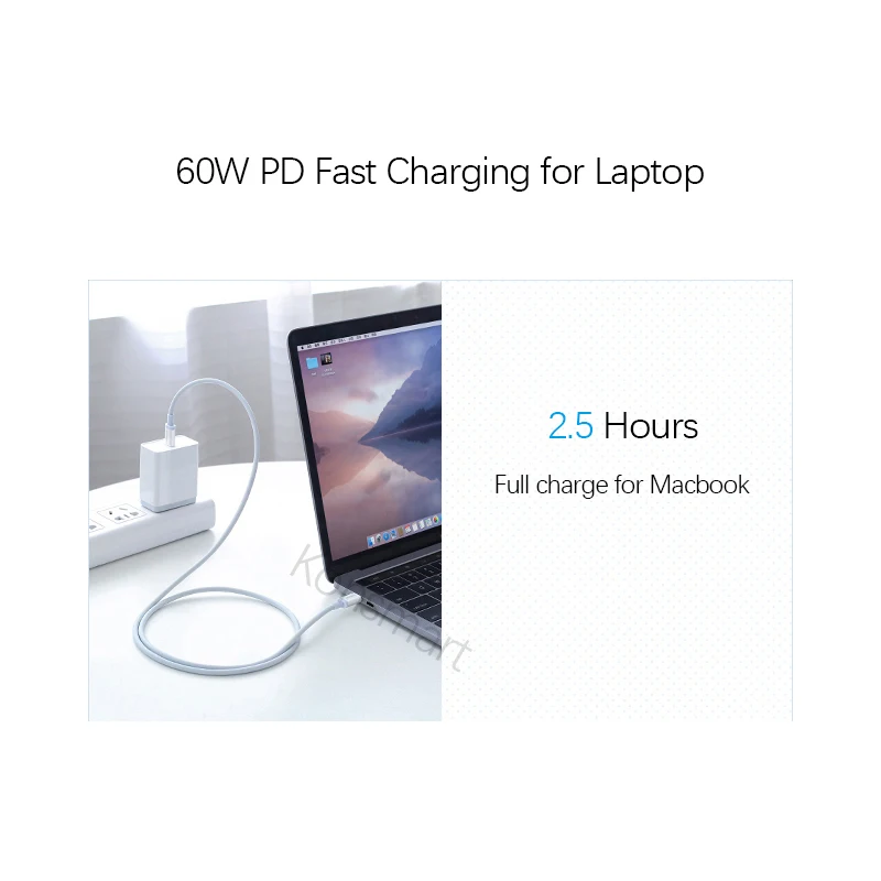 2 м USB C кабель для зарядки данных Apple iPad Macbook Pro Huawei Xiaomi Samsung мобильный телефон Type PD