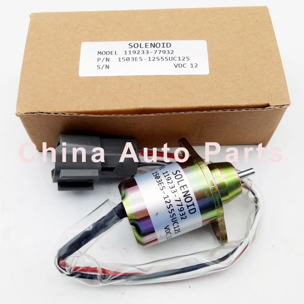 

Stop solenoid 1503ES-12S5SUC12S 119233-77932 12 volt