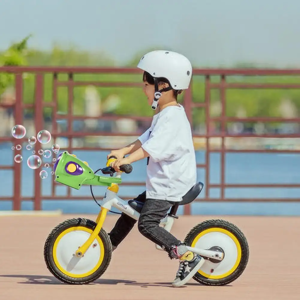 Новый милый велосипед автоматическая машина для пузырей воздуходувка вечерние летняя уличная игрушка для детей Оптовая и Прямая доставка