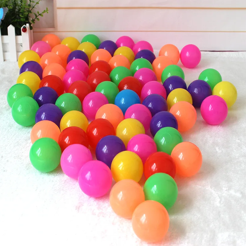 50Pcs/Bag Hot 7 Colors 5.5cm/7cm/8cm Colorful Ocean Ball Safe Baby Toy Ball For Baby Kids Play