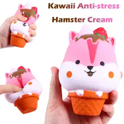 Новый розовый эмуляция большая голова мороженое милый подарок Kawaii анти-стресс крем медленный рост облегчить Squishies веселые детские игрушки