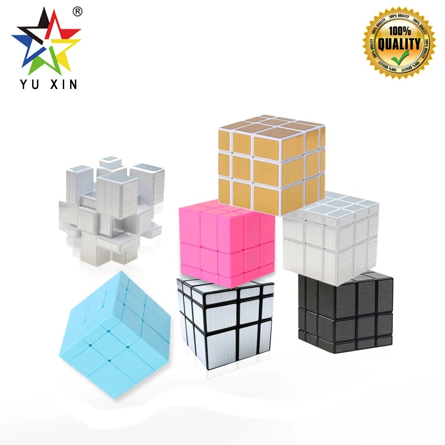 2019 YUXIN зеркальный волшебный куб 3x3x3 профессиональный Скорость Cube покрытием Логические кубики обучения Образование игрушки для детей magico Cubo