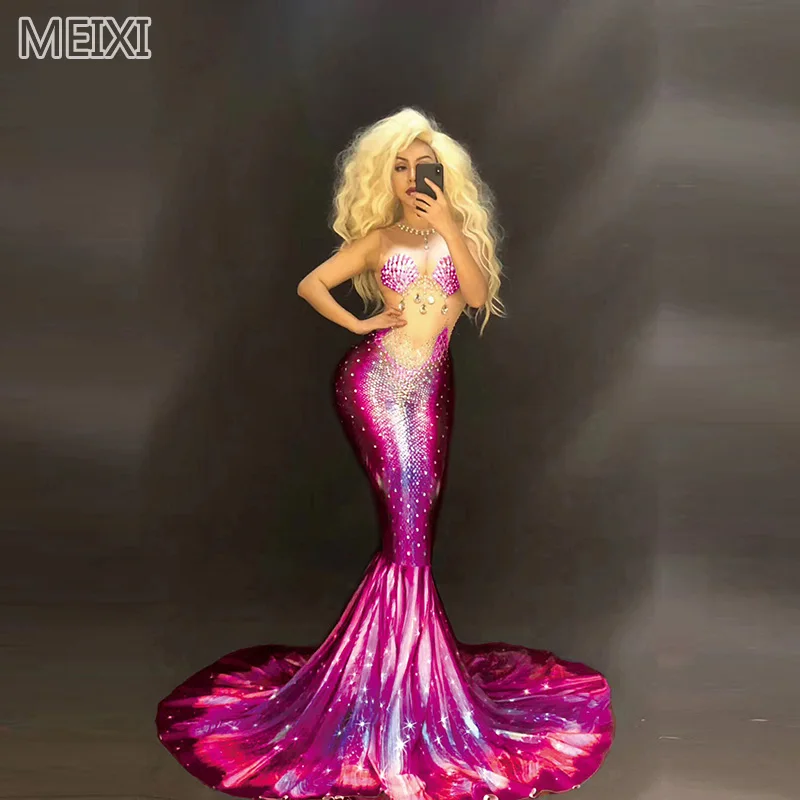 

Стразы с перламутровыми жемчужинами для принцессы-русалки, для дня рождения, вечеринки, ночного клуба, бара, концерта, диджея, певицы, танцовщицы