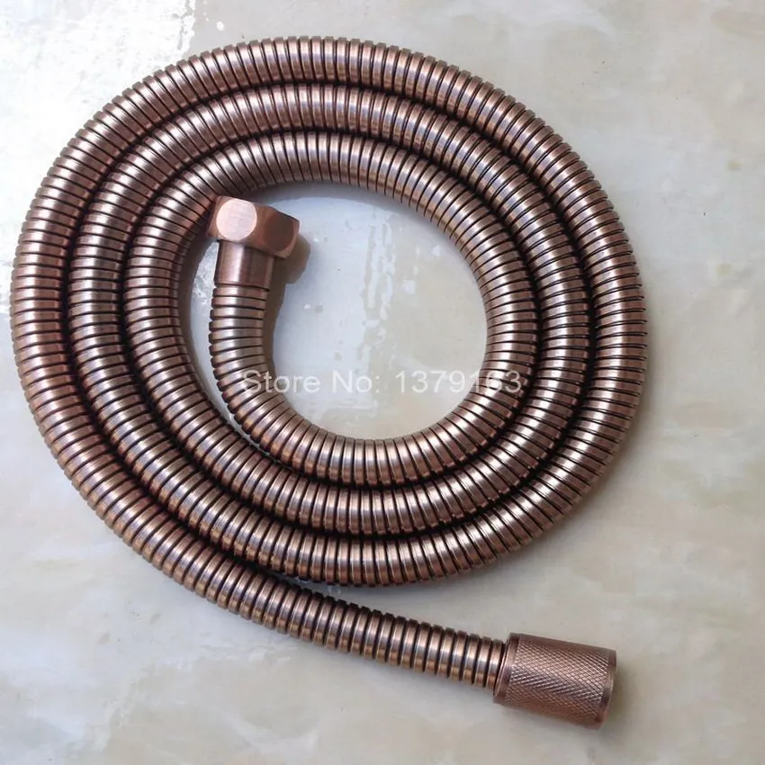 59" (150CM) Vintage Antique Red Copper Bath Fitting hand shower Hose 1/2" Connection Bathroom
