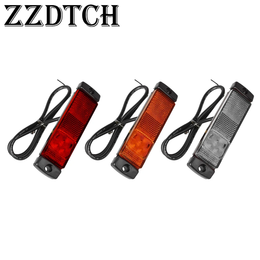 

ZZDTCH 2pcs 10-30V 3 Led Truck Side Marker Lights used for benz volvo scania MAN RENAULT Daf iveco truck trailer