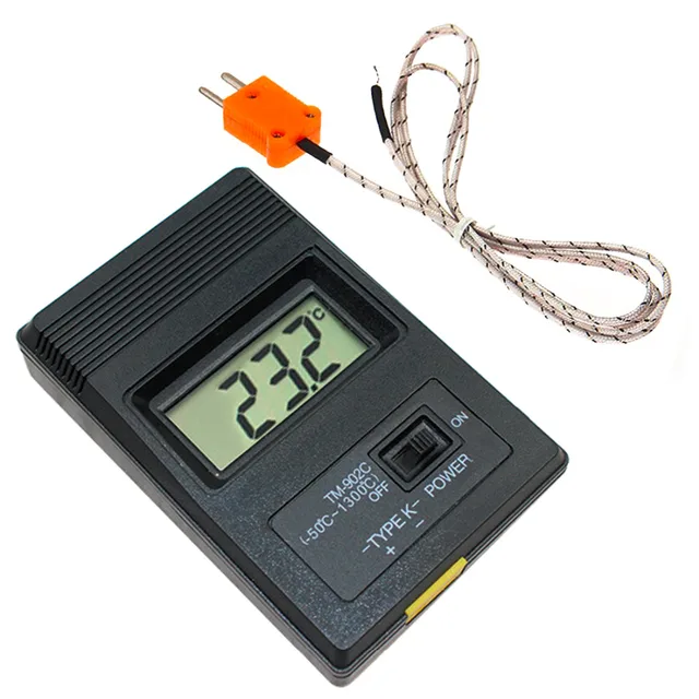 Digital Temperature Meter ? 902c ? 50 ~ + 300? K Type Thermometer Sensor LCD Industrial Temperature Probe