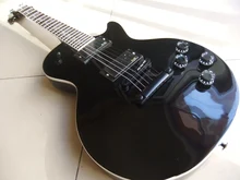 New Arrival Cnbald LP Custom 6 String Electric Guitar Cross Inlay Black hardware In Black 110307