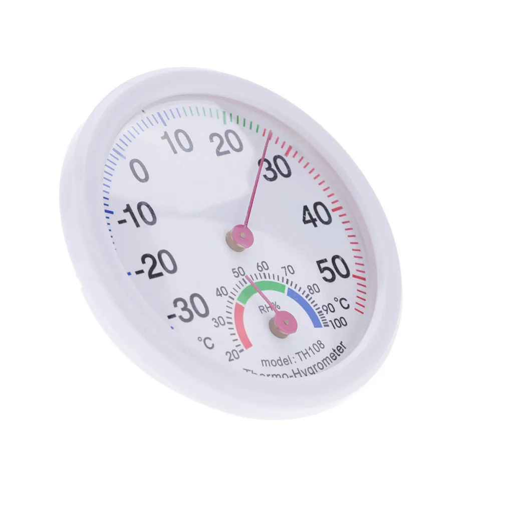 Термометр гигрометр мини круглые часы-образный измерительный Крытый Открытый настенный термометр температуры и влажности Измеритель