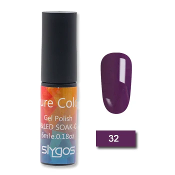 SLYGOS 6 мл портативный замачиваемый УФ-Гель-лак для ногтей долговечный чистый цвет Гель-лак Маникюр Педикюр Инструмент для ногтей - Цвет: 32