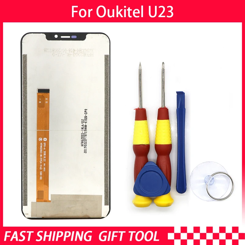 

New original Touch Screen Touch Panel LCD For Oukitel U23 Replacement Parts + Disassemble Tool+3M Adhesive