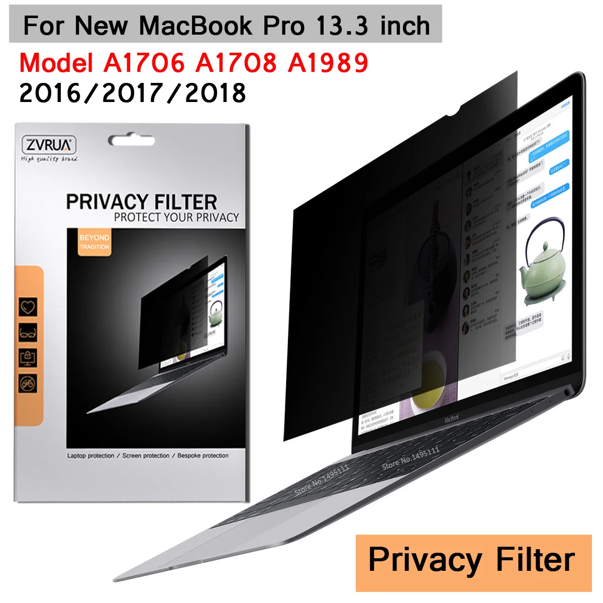 299 мм* 195 мм) Privacy Filter Anti PET экраны Защитная пленка для // MacBook Pro 13,3 дюймов с Touch Bar